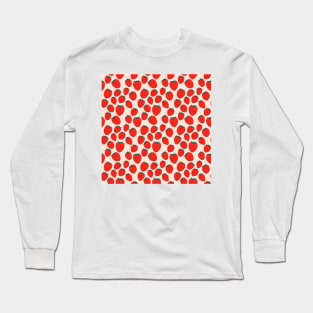 Red strawberries pattern Long Sleeve T-Shirt